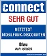  Connect Netztest Mobilfunk-Discounter: Ergebnis Gesamtnote sehr gut

