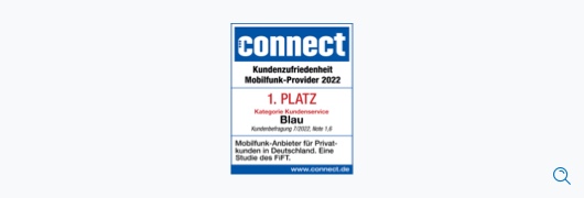 Blau im Test: connect – Testsiegel Kundenbarometer Mobilfunk Telefónica