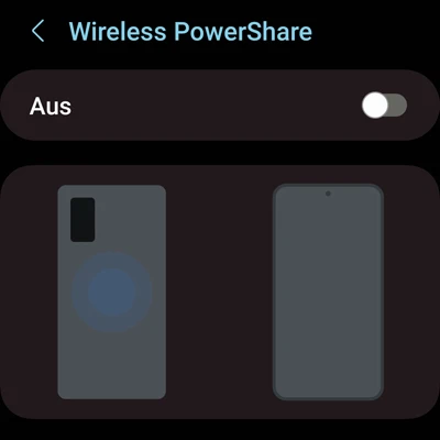Wireless PowerShare Schalter