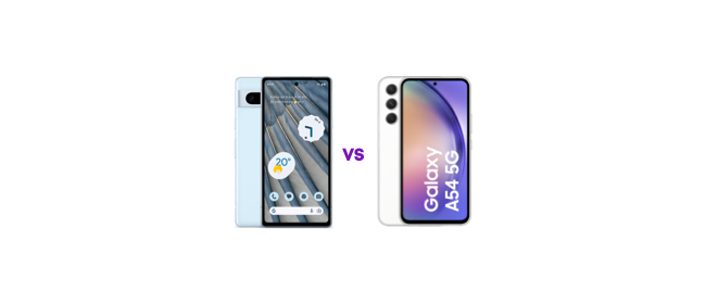 Pixel 7a vs. Samsung Galaxy A54