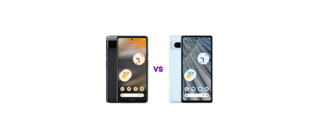 Google Pixel 6a vs. Pixel 7a