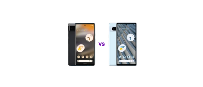 Google Pixel 6a vs. Pixel 7a