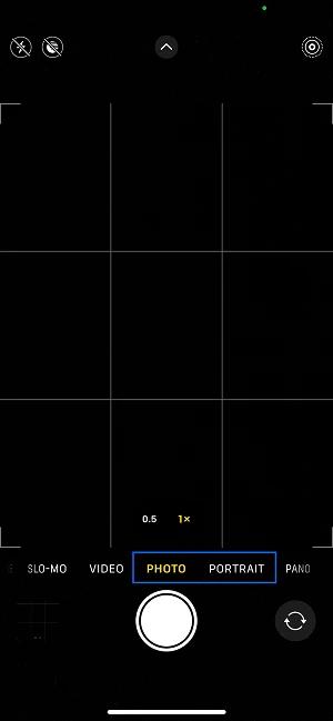  Fotomodus-Auswahl beim iPhone
