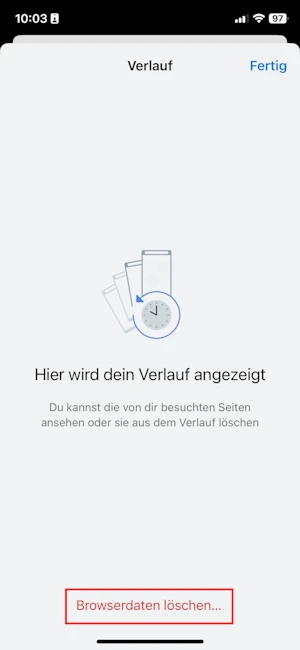 Cache löschen bei Chrome