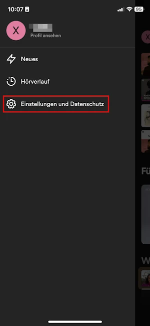 Spotify Einstellungen