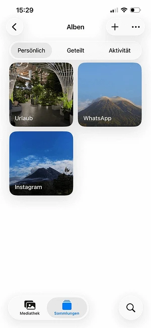  Screenshot der Albenansicht
