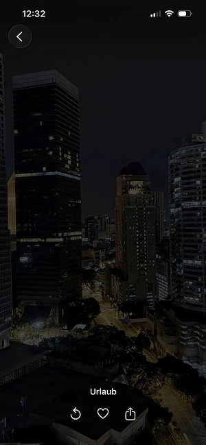  Screenshot vom Rückblick-Video mit Auswahlmöglichkeiten
