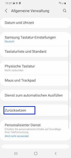 Samsung „Allgemeine Verwaltung“