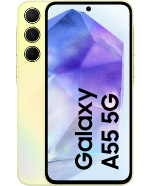 Galaxy A55 in Awesome Lemon