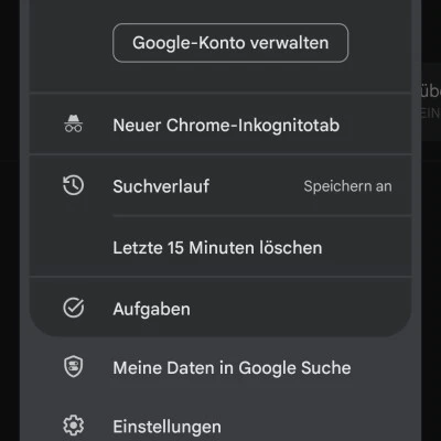 Verlauf löschen in Google