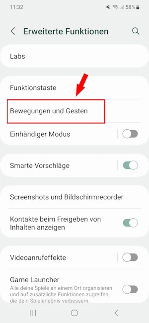 Erweiterte Funktionen eines Samsung-Handys