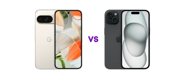 Pixel 9 vs. iPhone 15: Vergleich der Handys