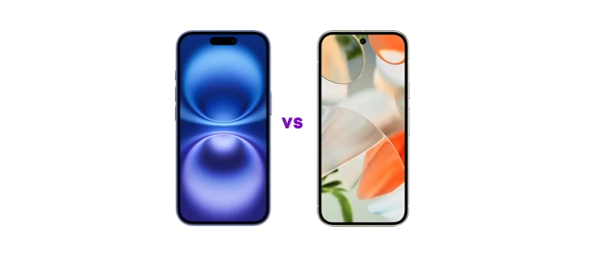 Pixel 9 vs. iPhone 16: Unterschiede im Detail