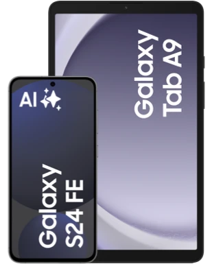 Samsung Galaxy S24 FE mit Galaxy Tab A9