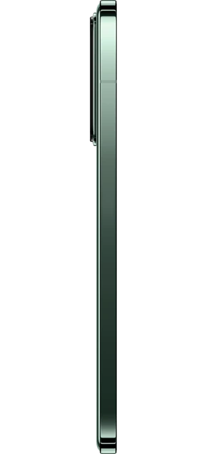 Seitenansicht des Xiaomi 14 in Jade Green