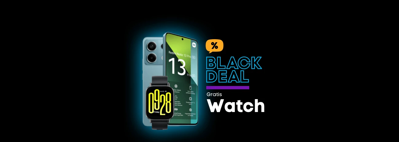 Xiaomi Redmi Note 13 Pro Black Deal mit gratis Watch