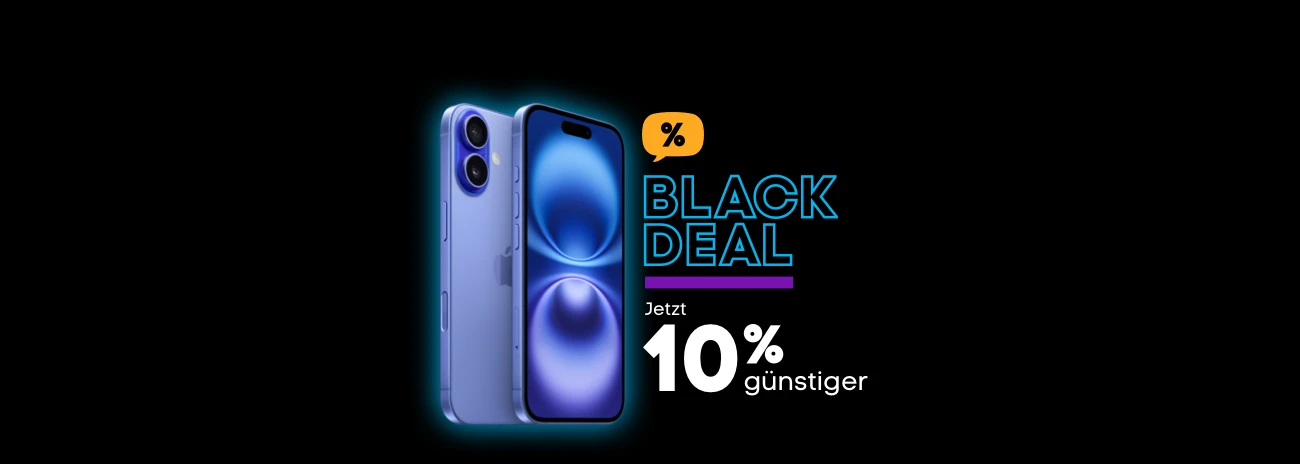 iPhone 16 Black Deal mit 144 € Rabatt