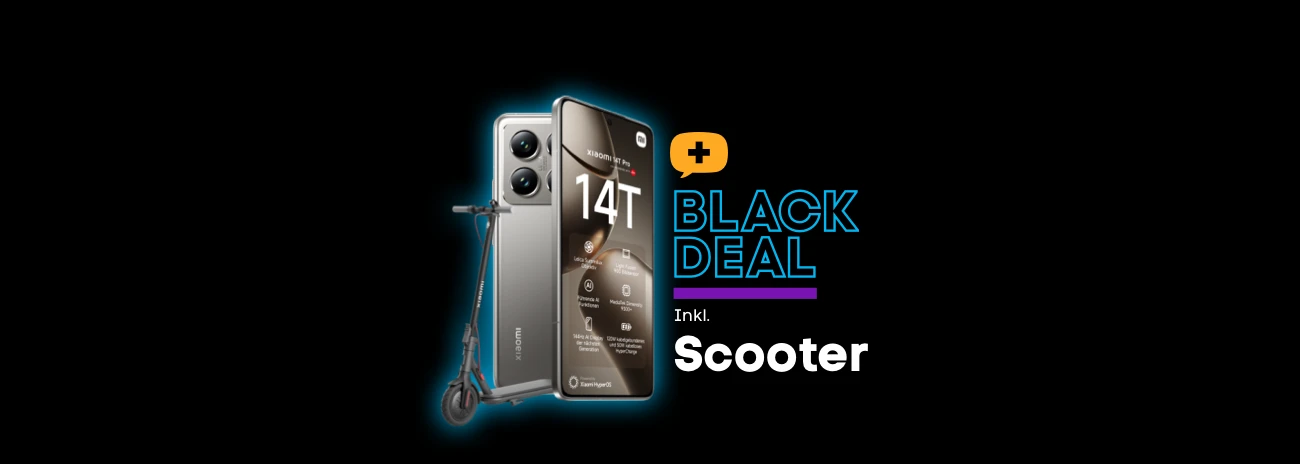 Xiaomi 14T Pro Black Deal inkl. Xiaomi Scooter