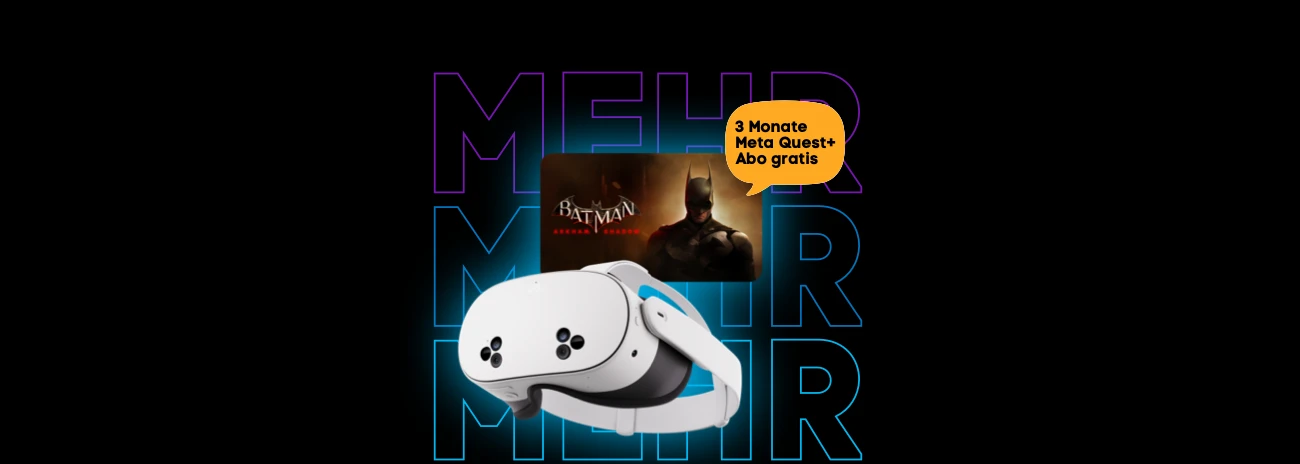 Meta Quest 3S Black Deal mit gratis Batman