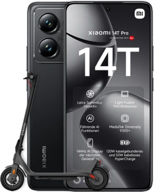 Xiaomi 14T Pro mit Scooter 4 Lite2