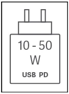  Ladenetzteil 10 - 50 W USB PD 
