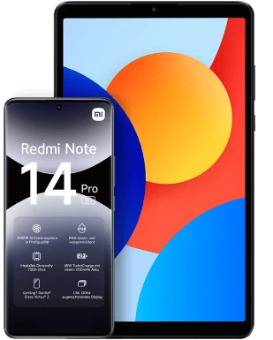 Xiaomi Redmi Note 14 Pro 5G mit Redmi Pad SE