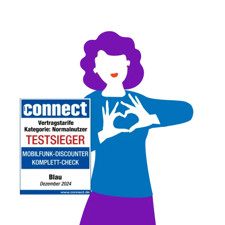  Blau ist immer fair und günstig.
