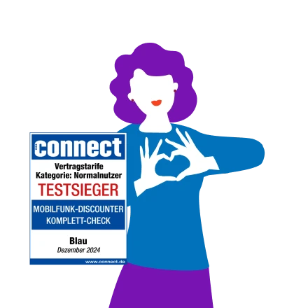  Blau ist immer fair und günstig.
