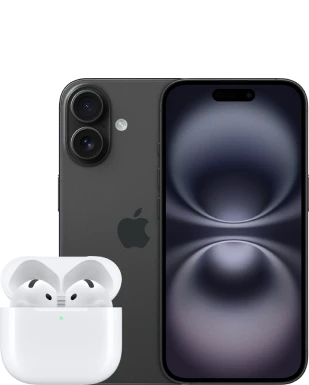 Apple iPhone 16 mit AirPods 4 ANC