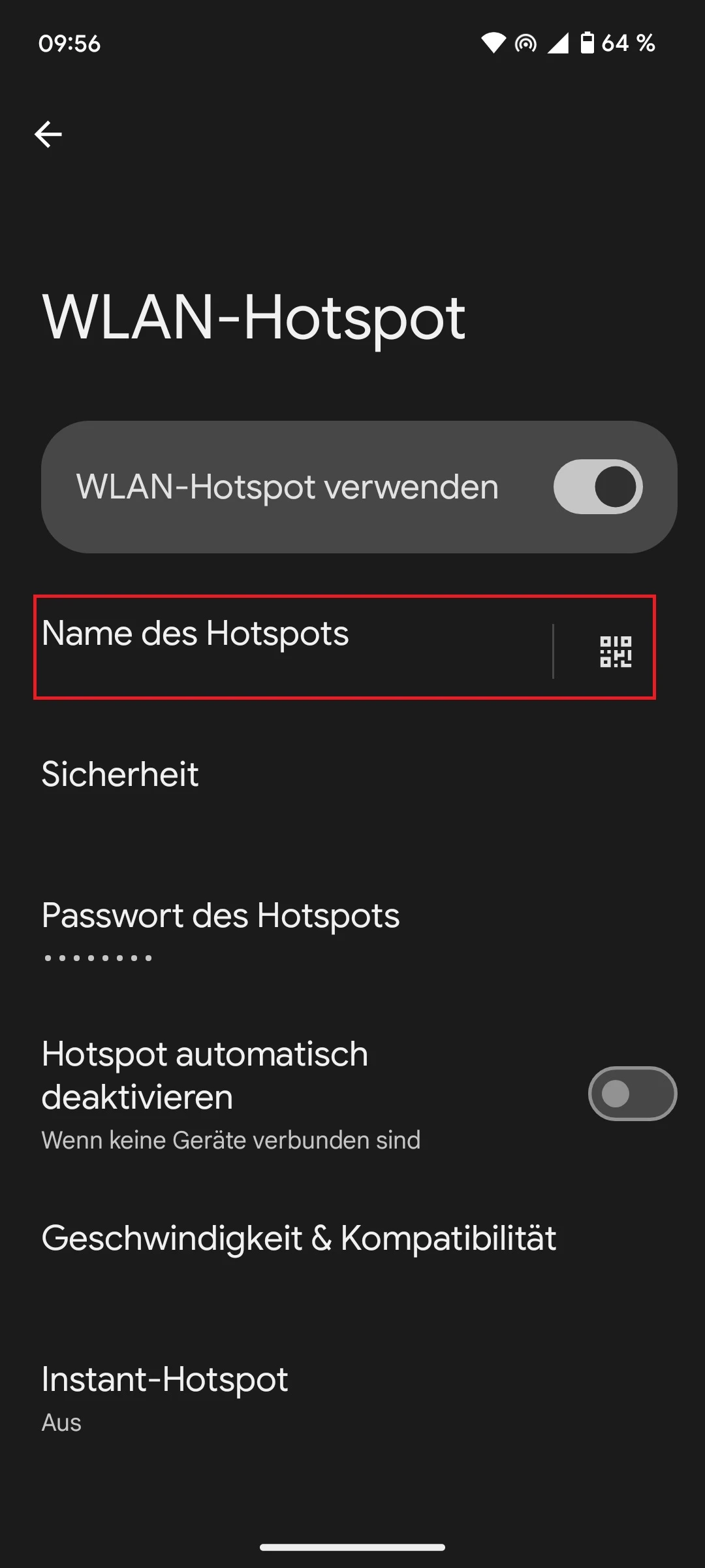  Netzwerknamen (SSID) für den Hotspot bei Android 12 und älter ändern.
