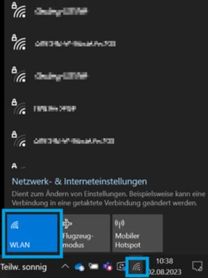  WLAN-Einstellungen öffnen
