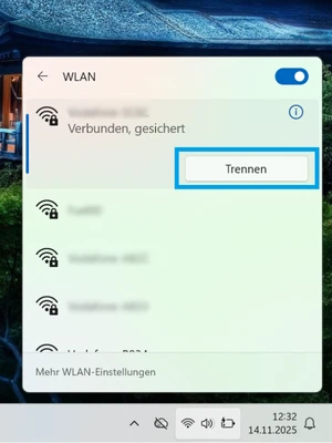  WLAN trennen
