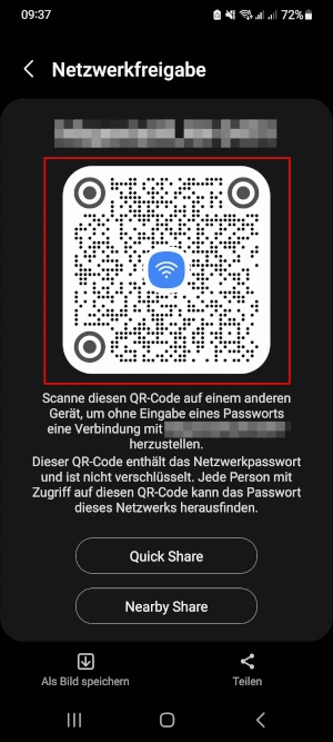  Android-QR-Code zum WLAN-Teilen mit iPhone
