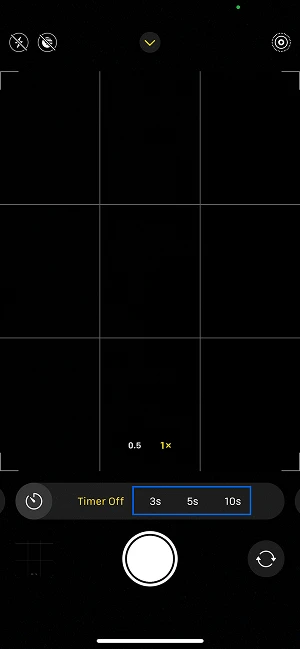  Auswahl der iPhone-Selbstauslöser-Zeit
