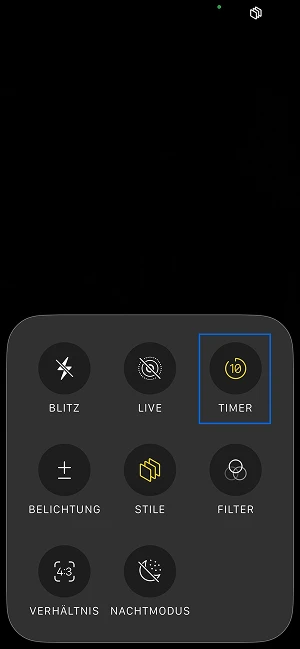  Timer-Einstellungen für den iPhone-Selbstauslöser
