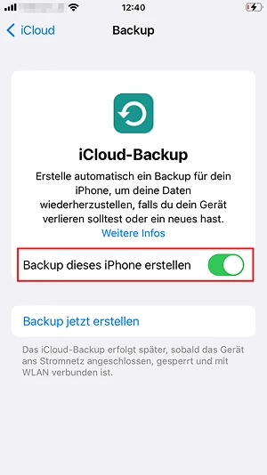  Regler für automatische iCloud-Backups
