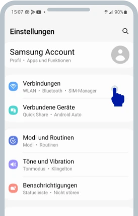  Screenshot des Android-Bildschirms
