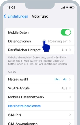  Screenshot des iOS-Bildschirms
