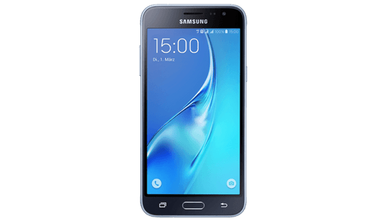 Das Samsung Galaxy J3 (2016) verfügt über eine Selfie-Kamera auf der Vorderseite. Das Samsung Galaxy J3 (2016) verfügt über eine Selfie-Kamera auf der Vorderseite.