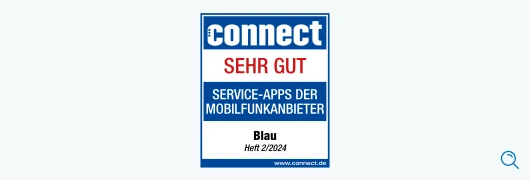 Blau im Test: connect – Service-Apps