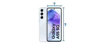 Samsung Galaxy A55: Größe und Gewicht